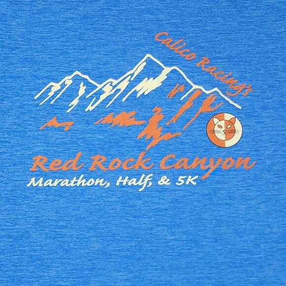 Leslie Jordan Red Rock Canyon T-Shirt Size Large Blue - Picture 5 of 7